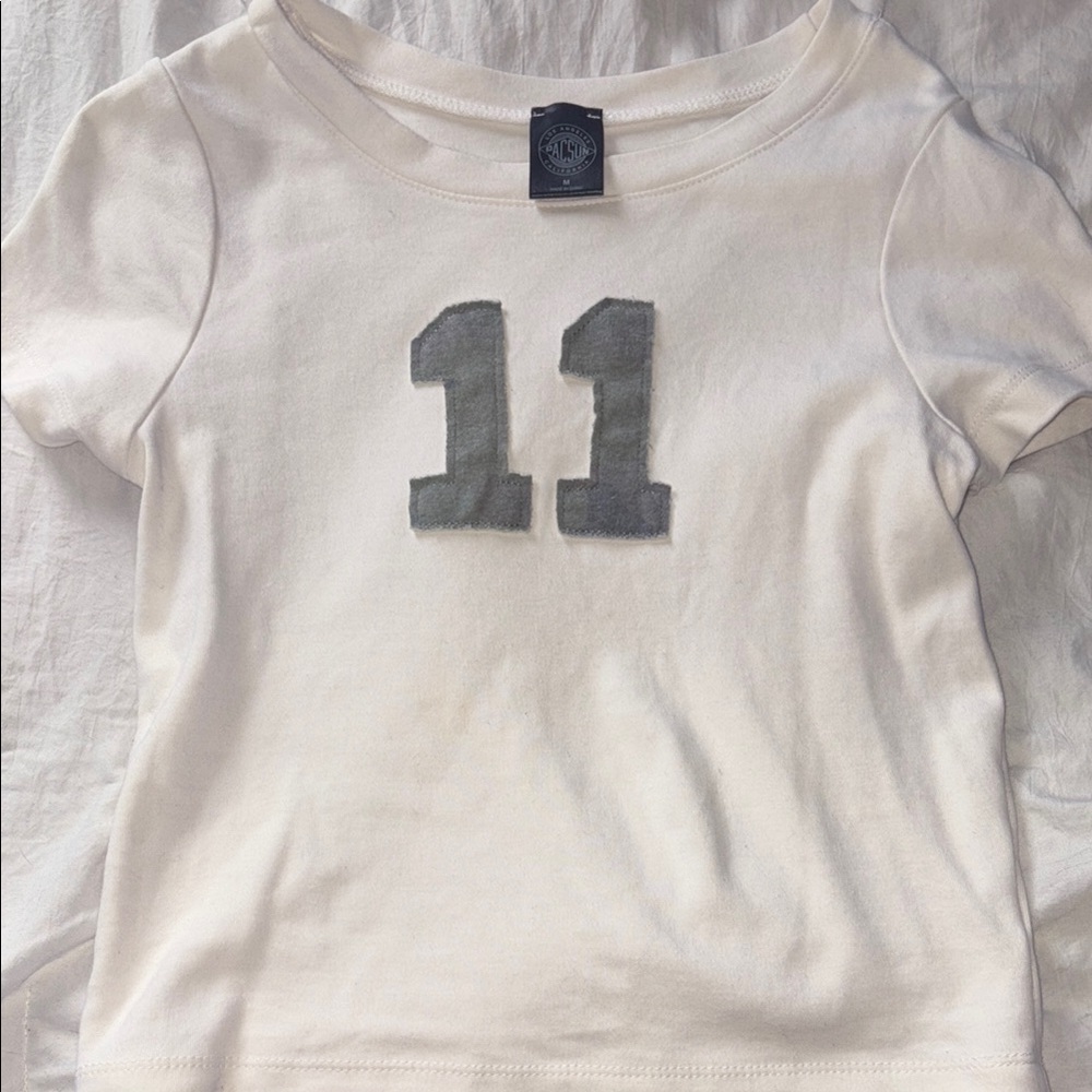 White and Camo Number 11 Shirt